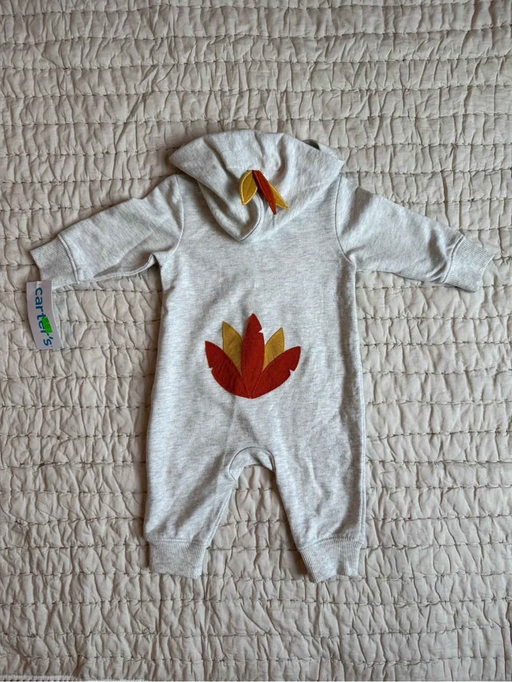 NWT Carter's Thanksgiving Zip Up Jumpsuit 3 Months